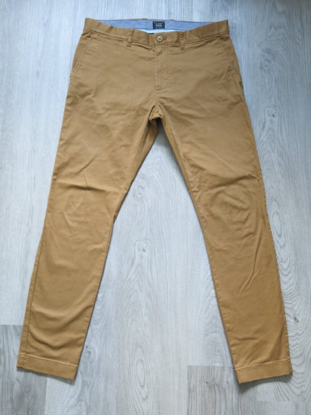 J. Crew Stretch 250 Skinny Straight Leg Re- Imagined Khaki Pants - Size  33 X 32